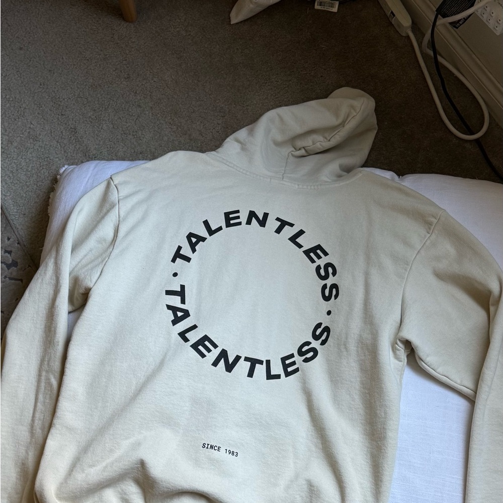 Talentless Cream Hoodie Unisex